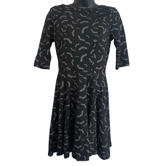 Unique Vintage Dresses & Skirts - Unique Vintage Stephanie Bat Dress Fit and Flare Womens Sz Medium Goth Halloween